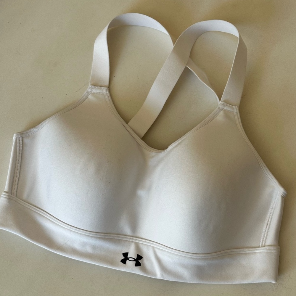 Under Armour Women's Sports Bra, White, Sz Medium